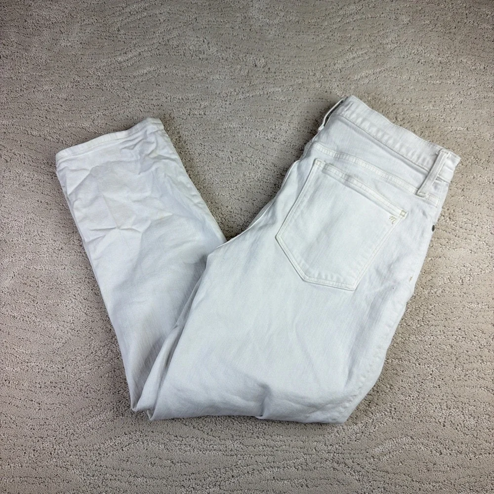 Women's‎ Madewell Size 29 Classic Straight Jean White High Rise